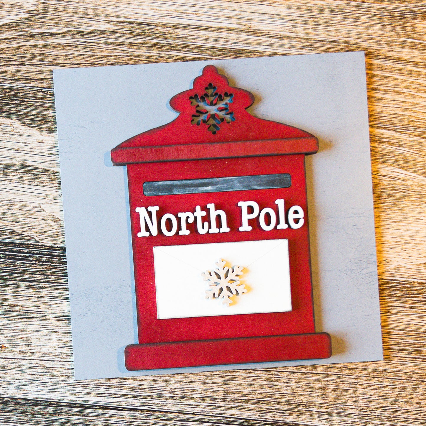 North Pole Letter Box Interchangeable Christmas Tile