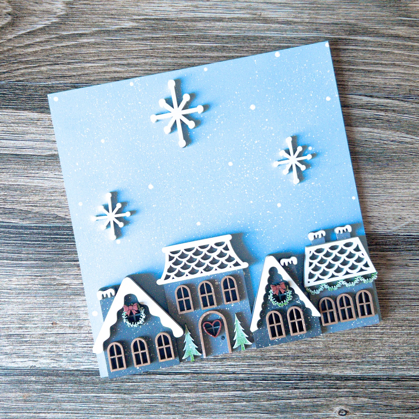 Snowy Village Tile