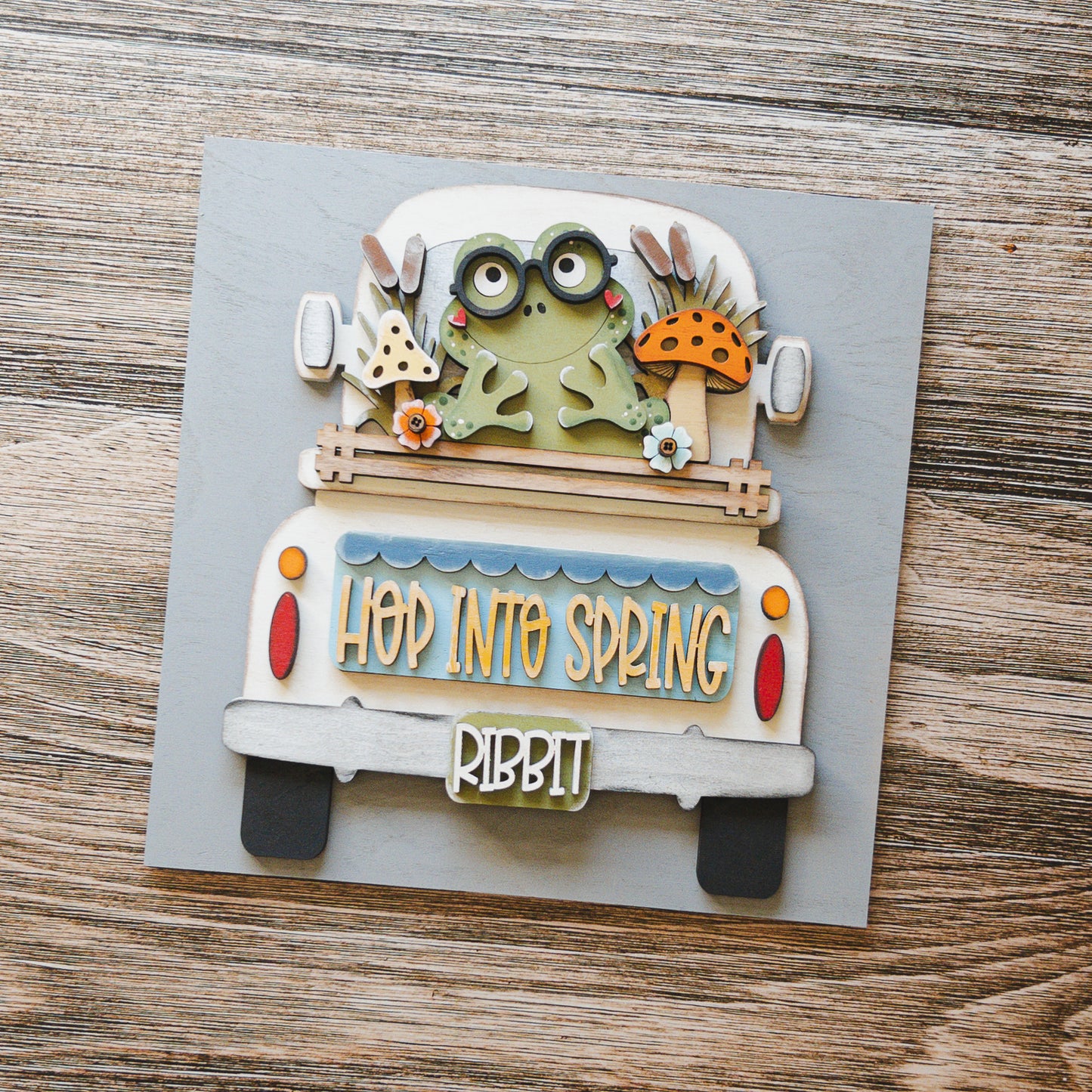 Hop Into Spring Truck Tile