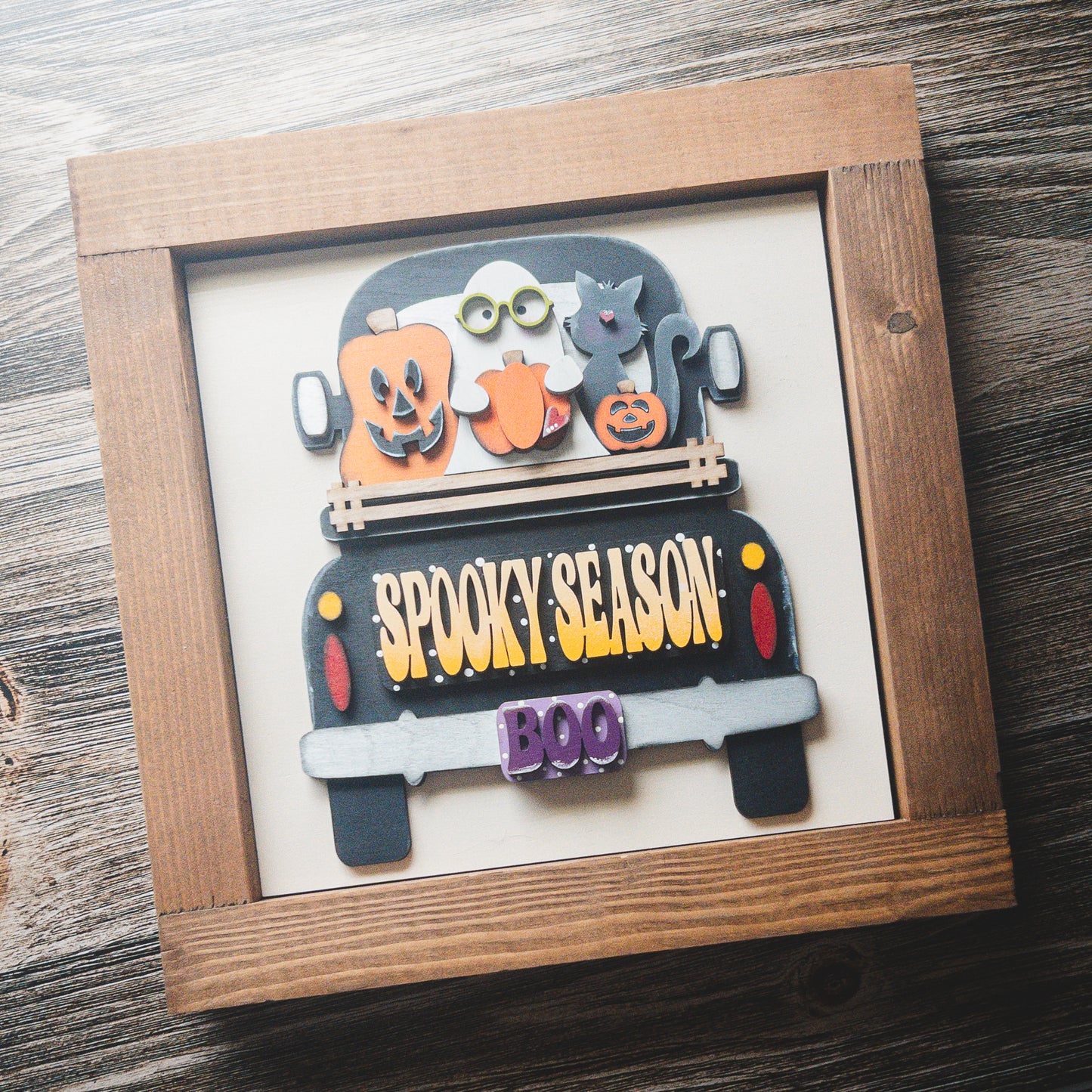 Spooky Season Truck Tile | Halfway to Halloween Limited Edition Interchangeable Decor