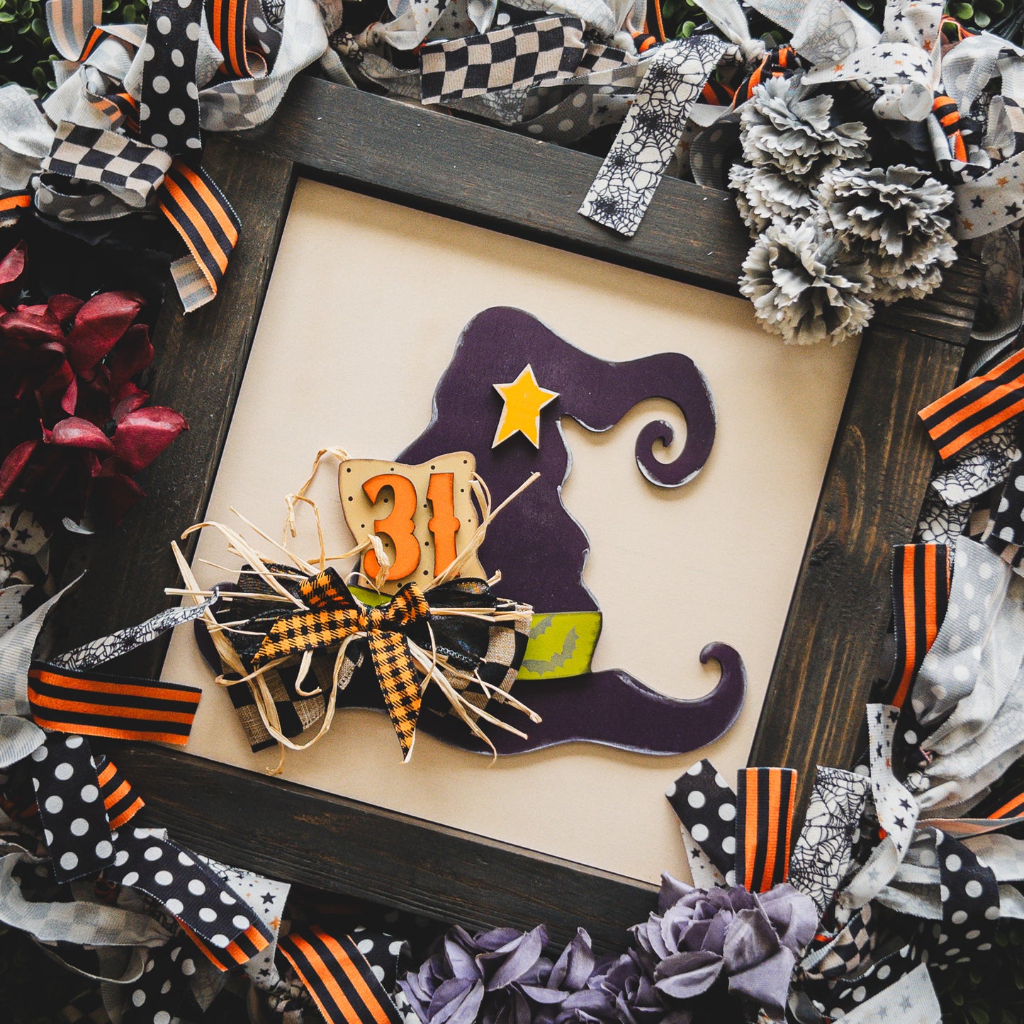 Halloween Porch Decor Tile — Witch's Hat