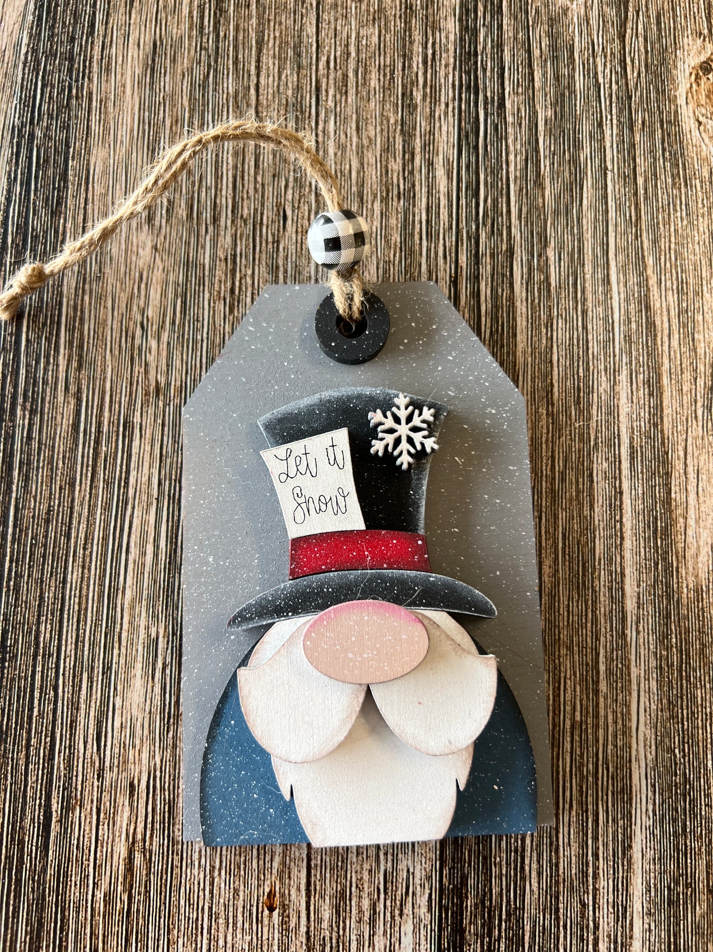 Let It Snow Gnome Ornament