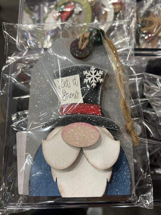 Let It Snow Gnome Ornament