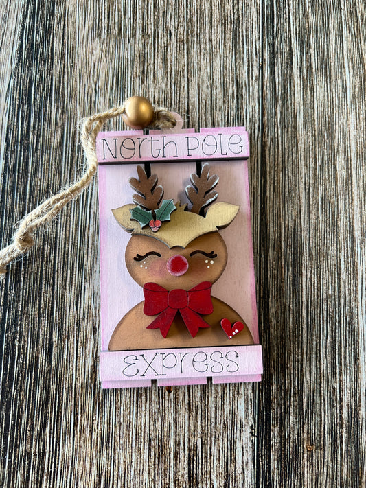 Reindeer Palette Ornament