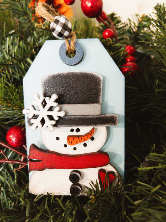 Snowman Tag Ornament