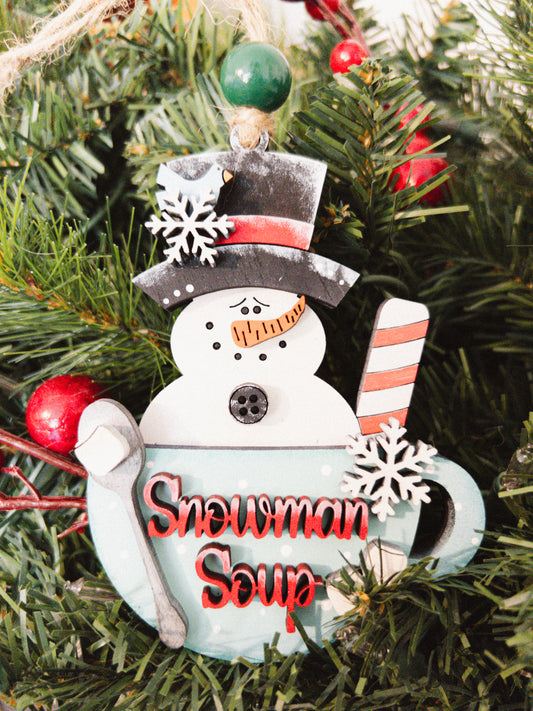 Snowman Soup Ornament