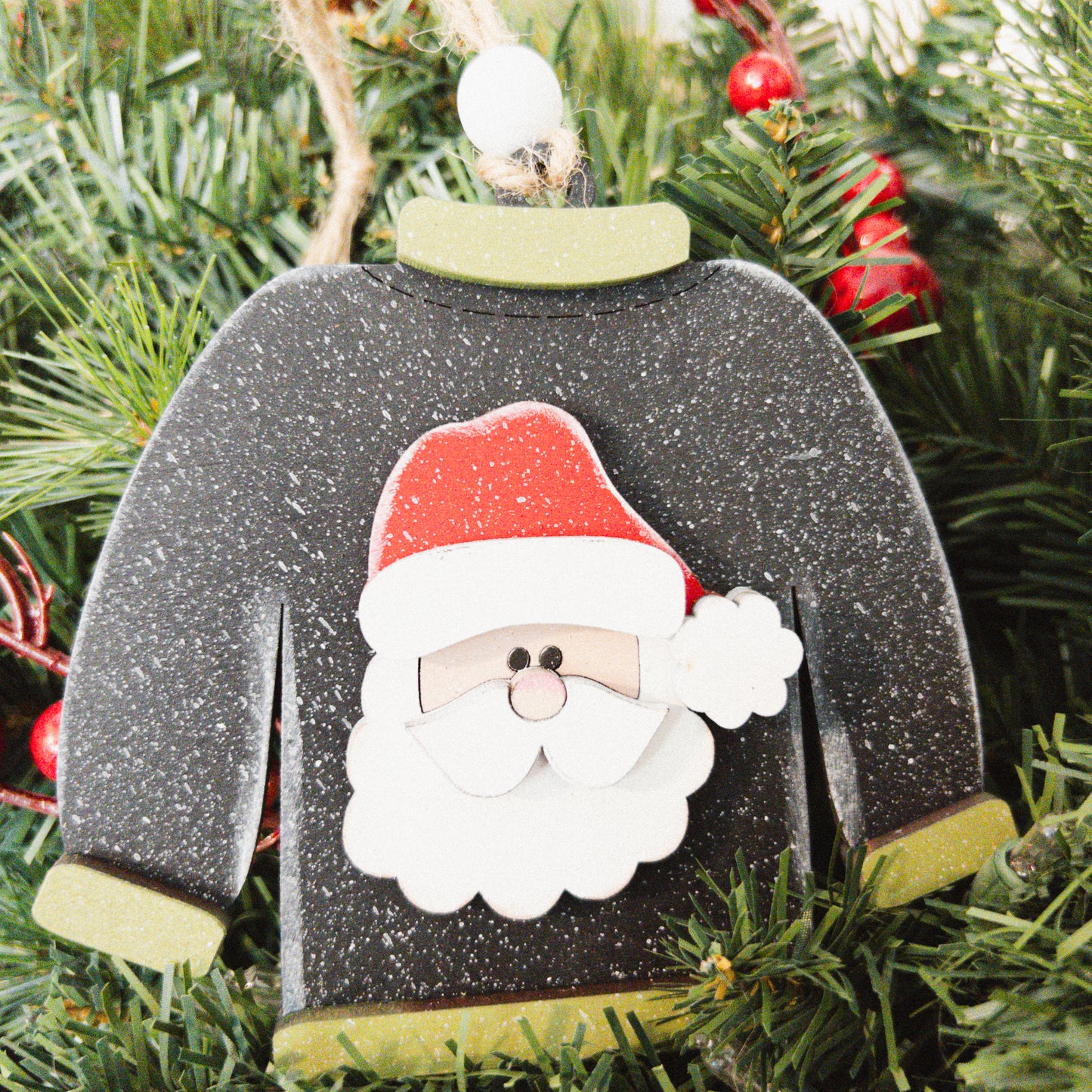 Santa Sweater Ornament