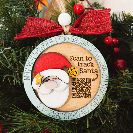 Santa Claus Tracker Ornament