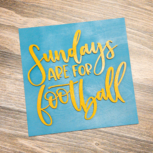 Sundays are for Football