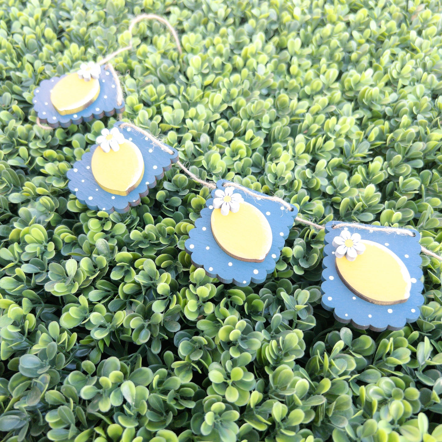 Fresh Squeezed: Lemon Ladder Wrap | Handmade Seasonal Ladder Accent