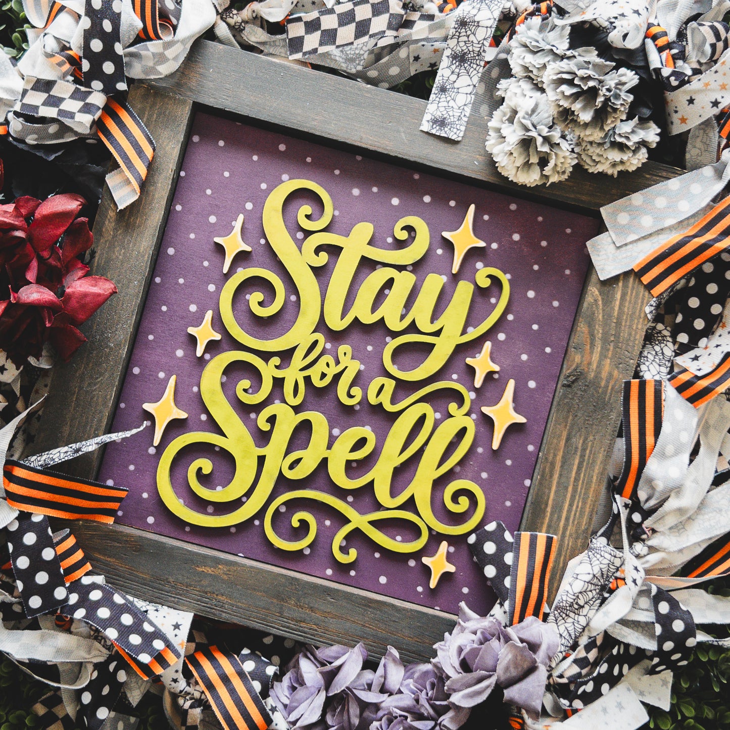 Halloween Porch Decor Tile — Stay For a Spell