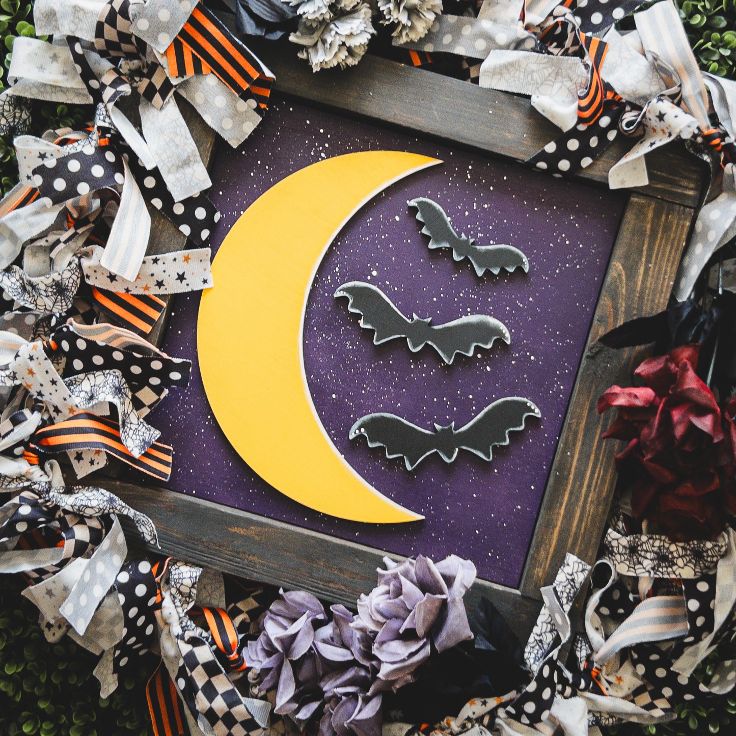 Halloween Porch Decor Tile — Spooky Moon