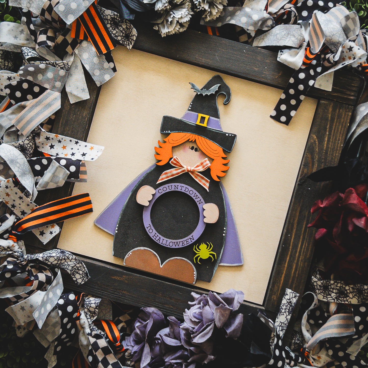 Halloween Porch Decor Tile — Witch Countdown