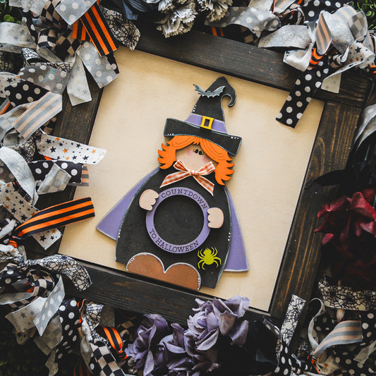 Halloween Porch Decor Tile — Witch Countdown