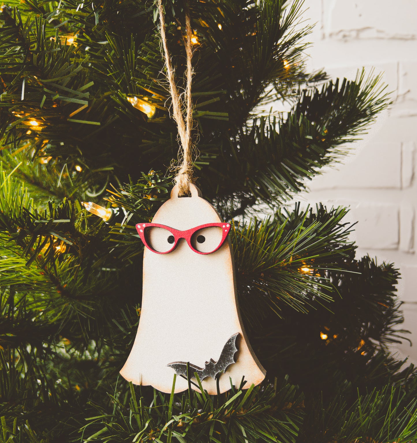 Nerdy Ghost Ornament