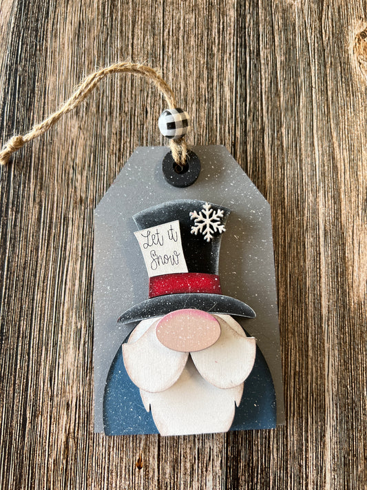Let It Snow Gnome Ornament