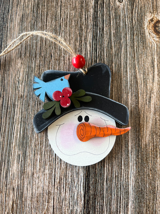 Snowman Face Ornament