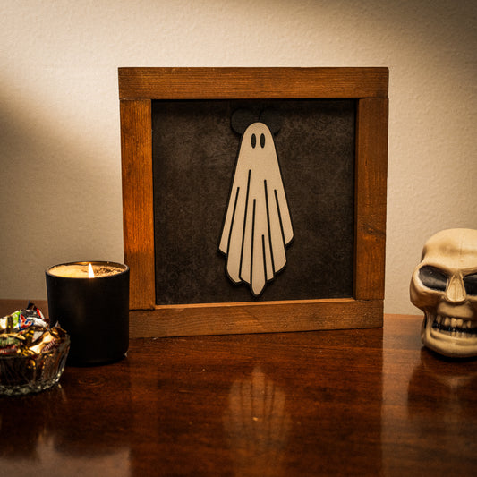 Walnut Halloween Frame
