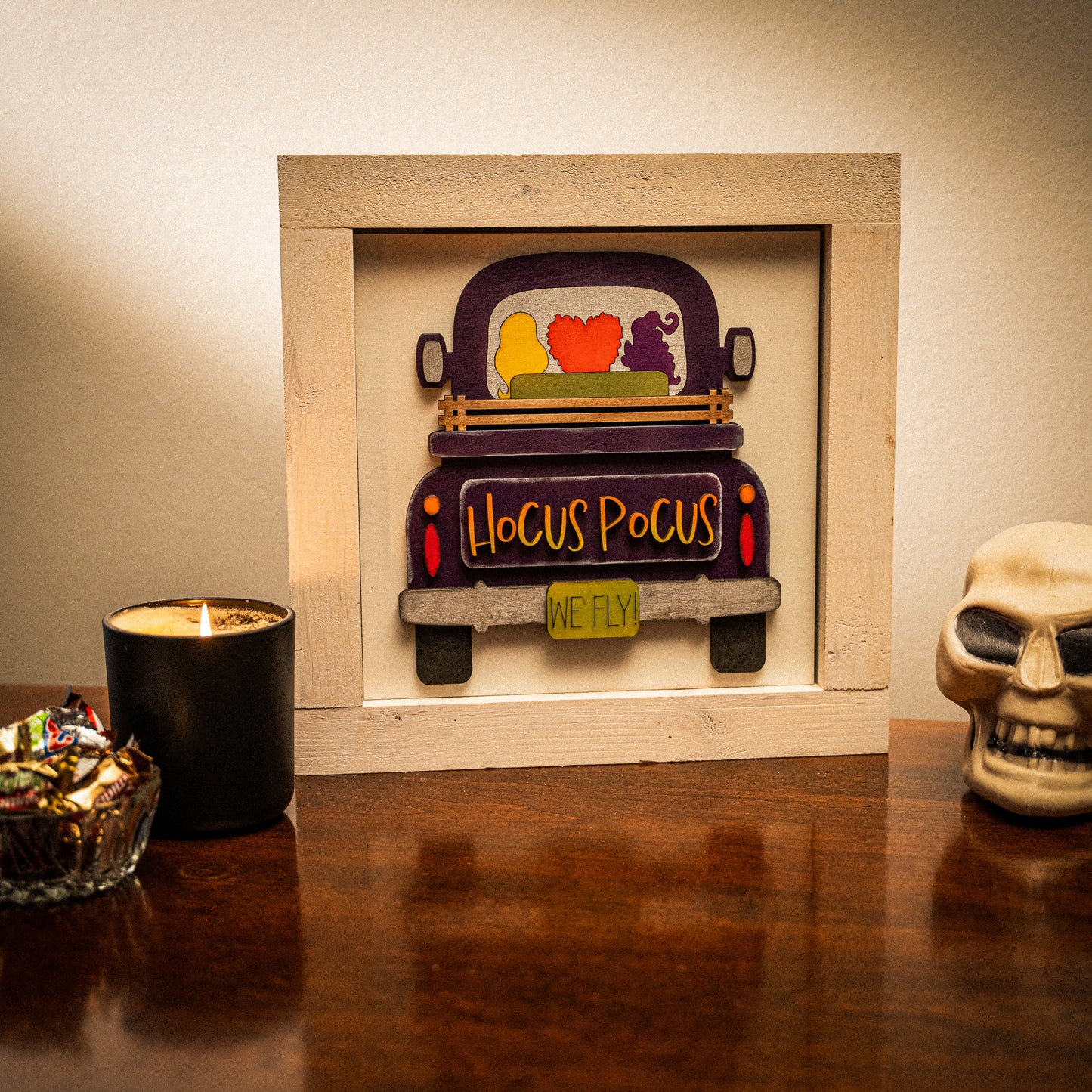 White Halloween Frame