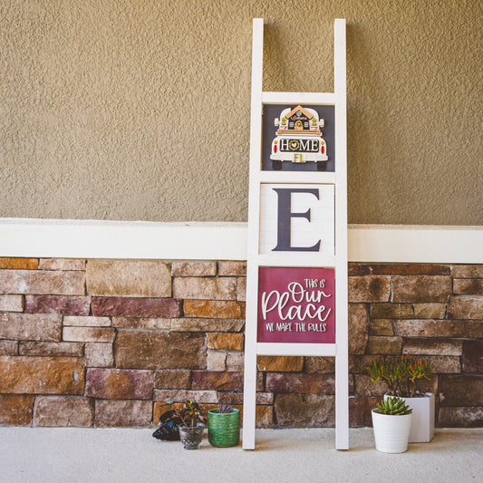 White Interchangeable Ladder