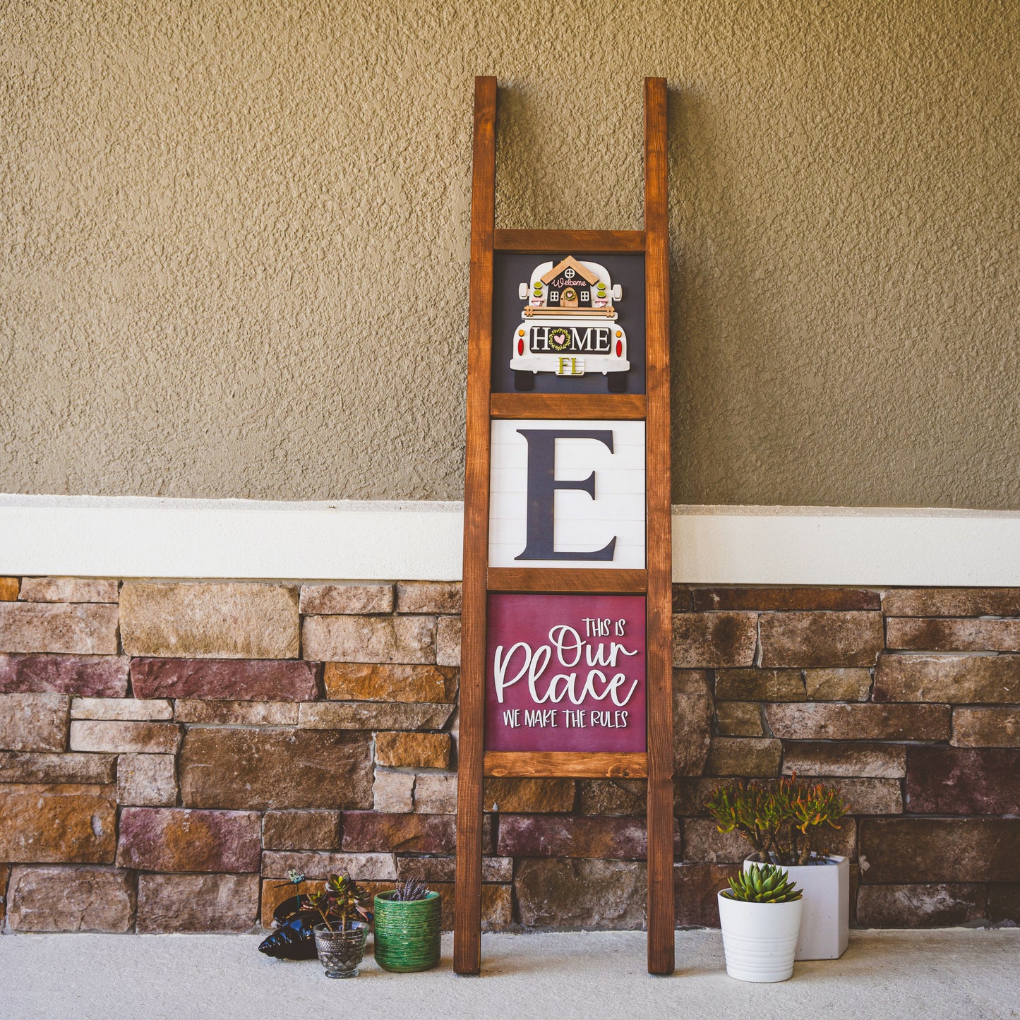 Walnut Interchangable Ladder
