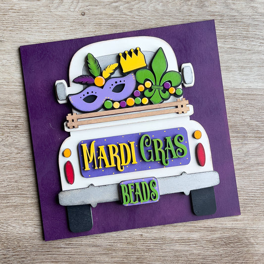 Mardis Gras Truck Tile