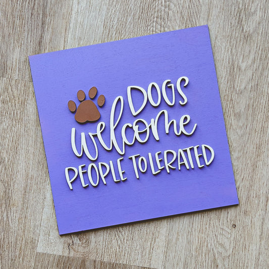 Dogs Welcome Tile