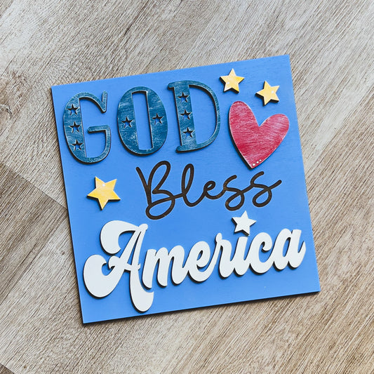 God Bless America Tile