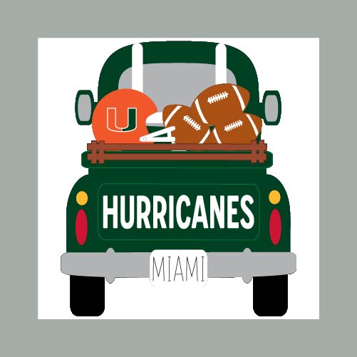 College Football Truck Tile CUSTOM ORDER